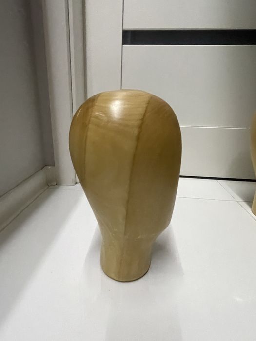 Pogłowie bukowe , Głowa z drewna litego , Art deco , Unikat