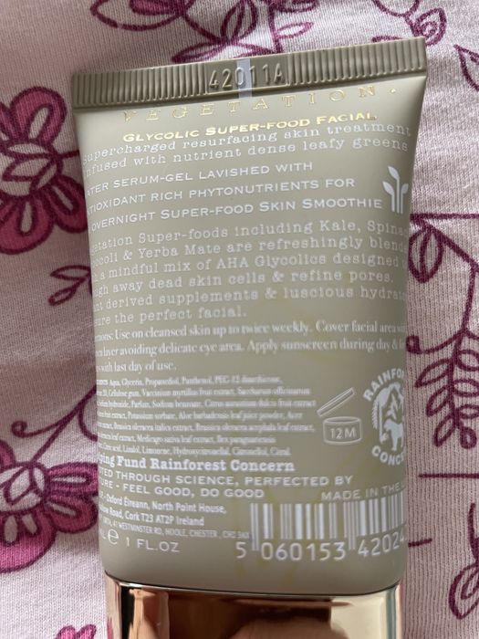 Canopy glycolic super-food facial