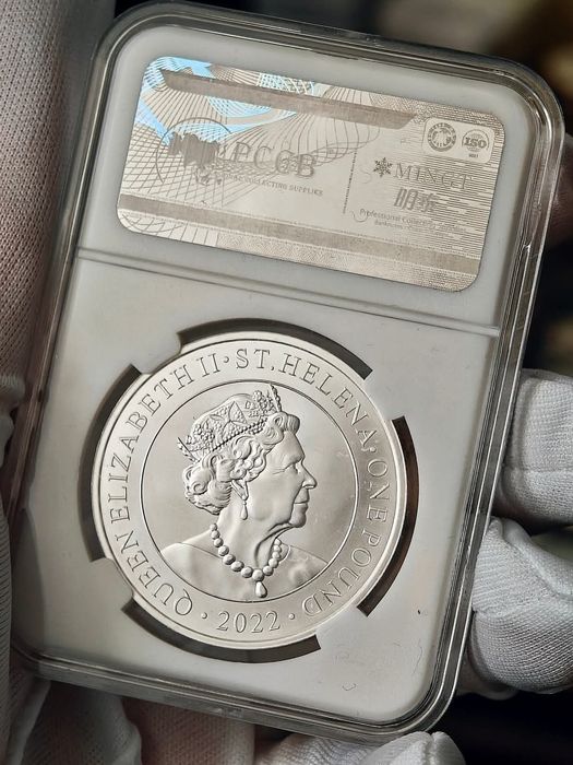 Торговий доллар 1$ 2022р. СРІБЛО. Острів Святої Єлени. 1oz.
