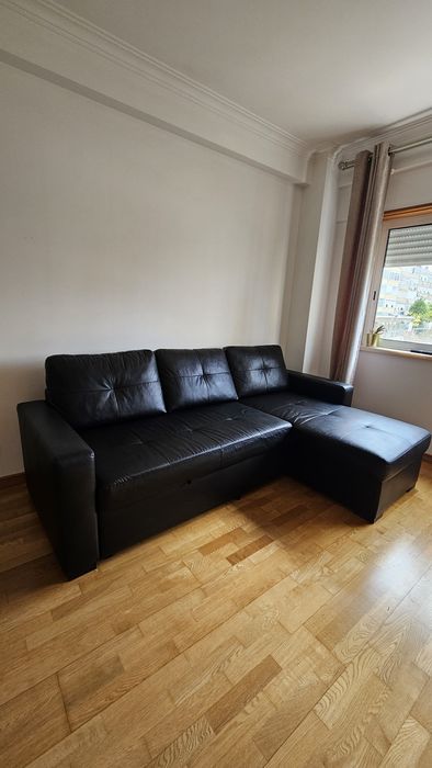 Sofá-cama IKEA 3 lugares com chaise longue – 230 × 150 cm