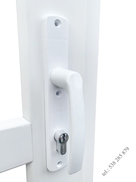 Drzwi zewnętrzne PCV 110x210 białe NOWE! OD REKI sklepowe biurowe