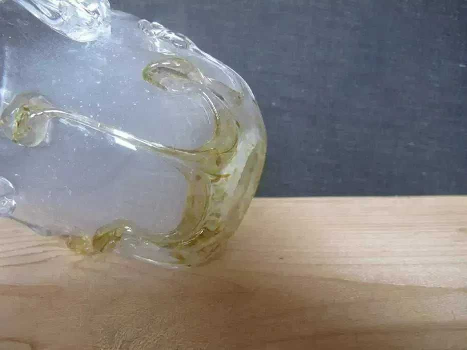 Szklany klosz do żyrandola_BURSZTYNOWY KWIAT_E 27