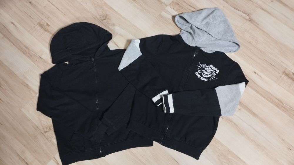 Bluza na zamek r. 146/152 zestaw dwóch. Okazja