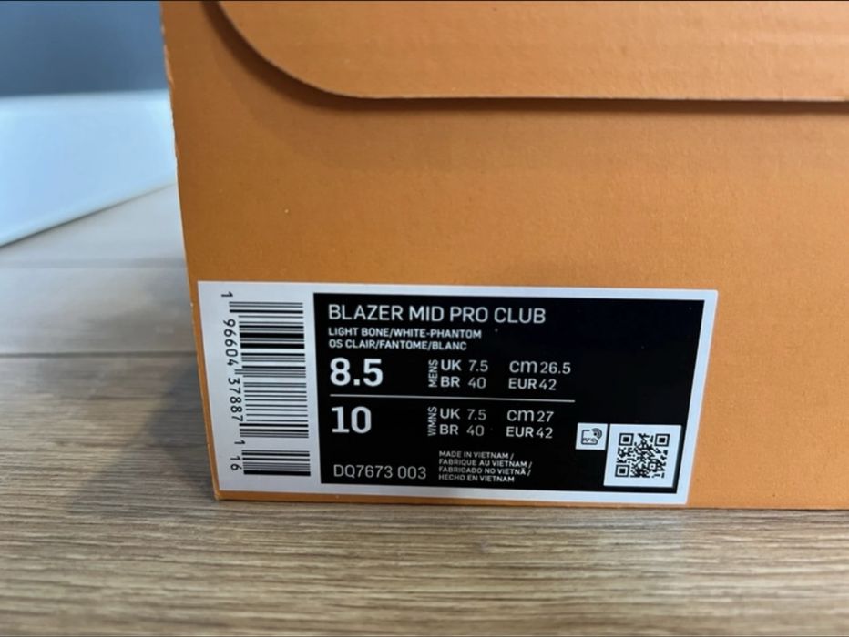 Nike Blazer Mid 77 Pro Club Białe