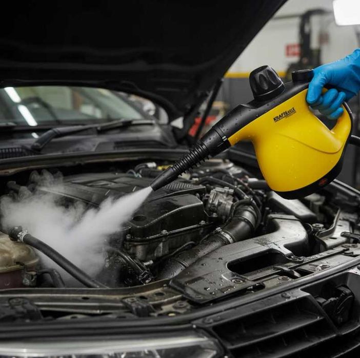 Parownica Ręczna Myjka Parowa 1200W Do Fug Gresu Okien Glazury OKAZJA