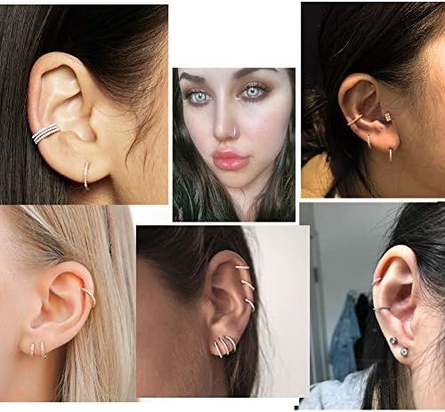 Oufer kolczyk do chrząstkii wysokiej jakości stal chirurgiczna 316L