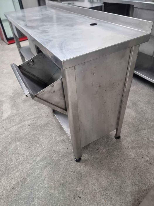 Bancada de apoio para máquina de café em inox