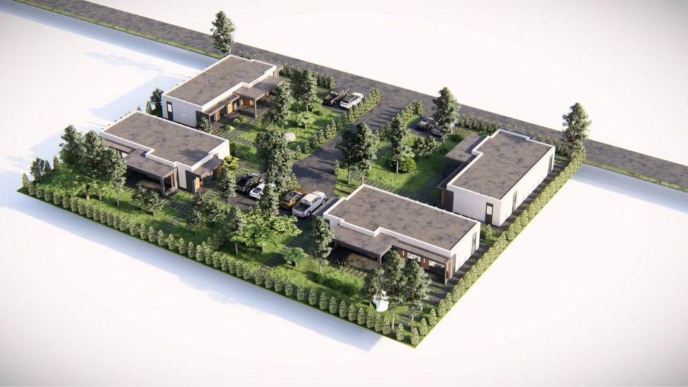 Будинок у КМ «Золоче», сучасний із плоским дахом, с. Вишеньки, 2025 р