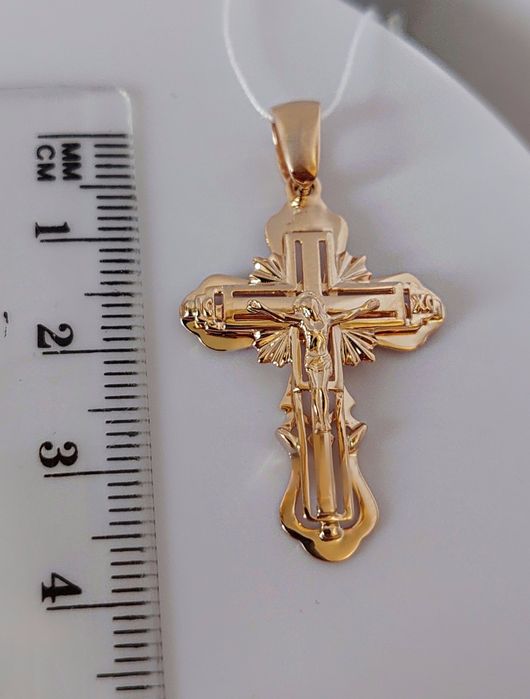 Золотий хрестик арт.15023   585 проба новий