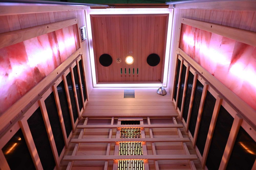 Sauna domowa sucha Infrared +panele solne GN-EA1R 90x90x200cm