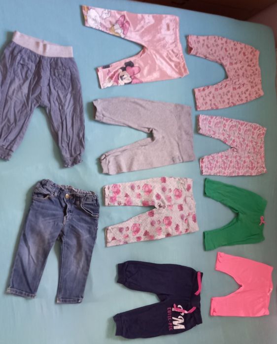 Zestaw - paka ubranek dla dziewczynki - rozmiar 80