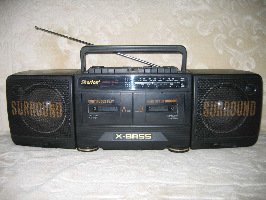 Wieża z głośnikami - lata 90-te - korektor - SHERION SH-202