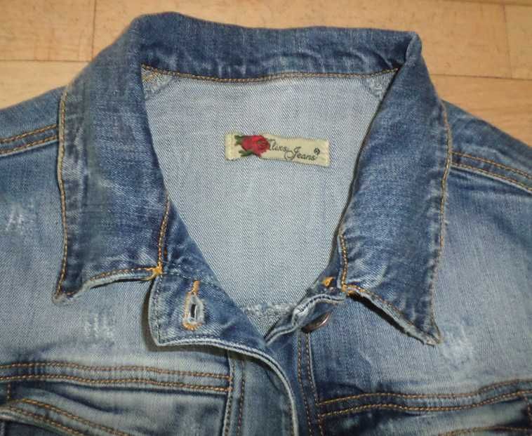 Идеал сост! Джинсовая куртка женская размер  S 40-42