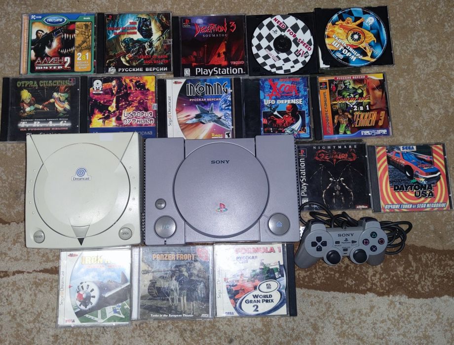 Sega Dreamcast, Sony PlayStation 1 fat