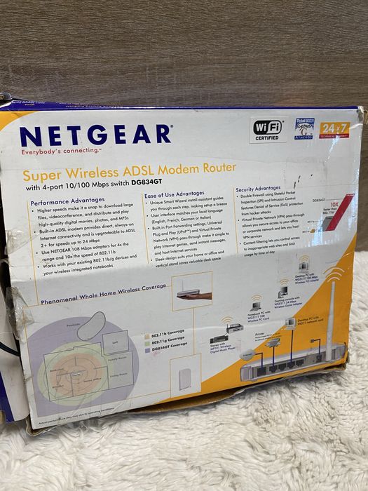 router NETGEAR Super Wireless ADSL Modem Router
