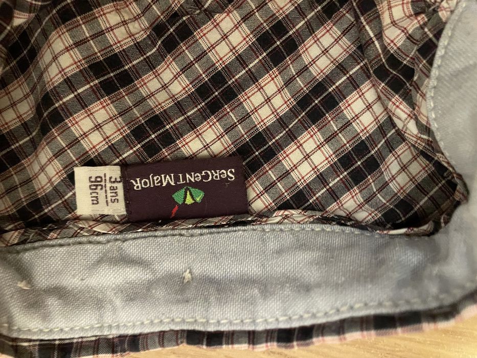 Camisa xadre menino Sergent Major