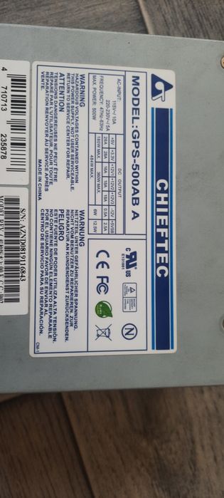 блок питания chiefftec 500w