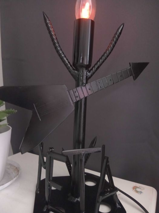 Lampka ozdobna biurkowa motyw Metal Muzyka