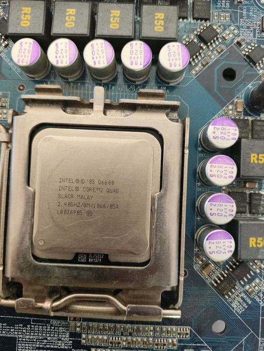 Intel Quad Core Q6600 + Płyta Gigabyte GA-33M-S2 + 12 GB RAM DDR2