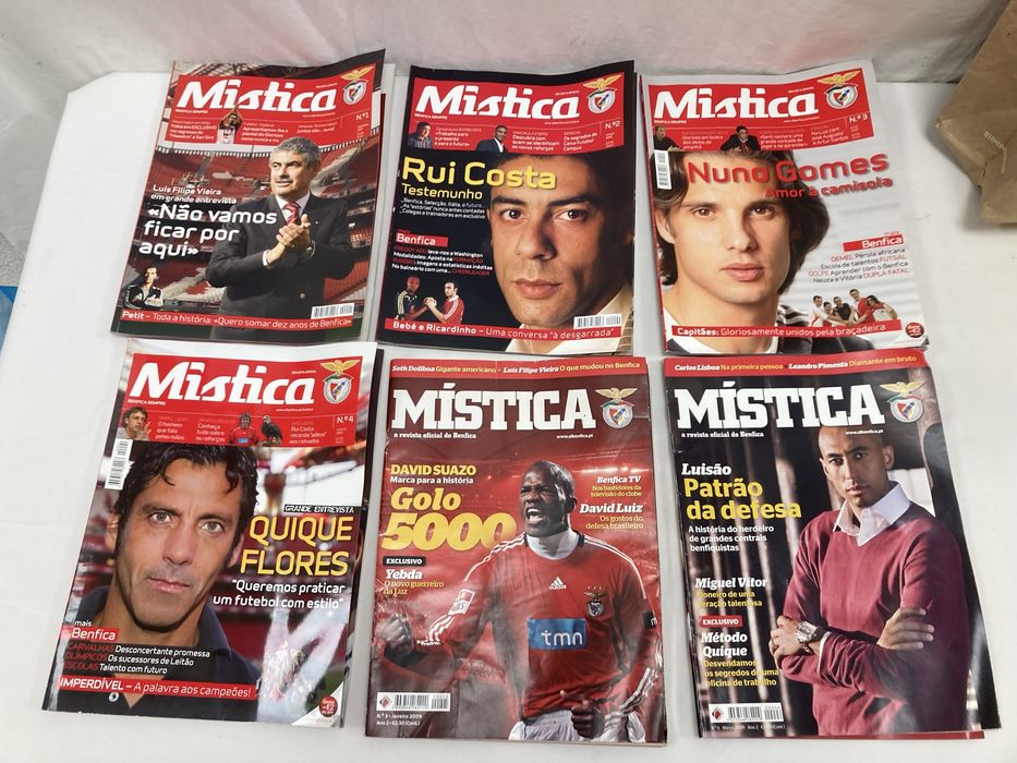 Conjunto 6 Revistas "Mística" Benfica