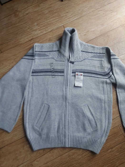 Sweter męski rozpinany XL