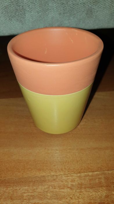 Osłonka, doniczka gliniana, ceramiczna, szkliwiona