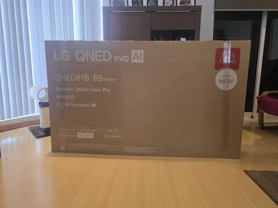 TV LG 65 MINI LED QNED + Soundbar LG S30A, Maio 2026, Novos na caixa selada