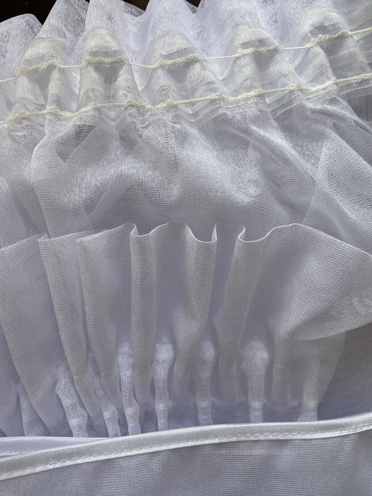 Firanki 2 szt. nowe 290 cm x 400 cm śnieżnobiałe 2 sztuki