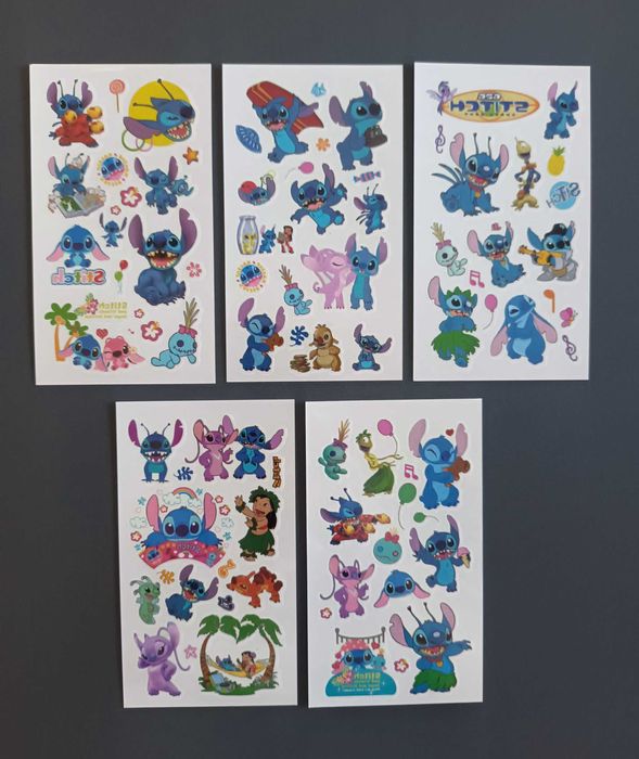 5 arkuszy tatuaże zmywalne LILO i STITCH