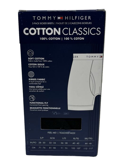 ОРИГІНАЛ боксери Tommy Hilfiger труси чоловічі чорні 5 штук пар С Л