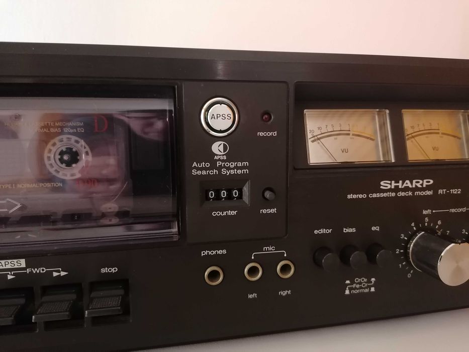 SHARP RT-1122 Deck Japoński Magnetofon Kasetowy Vintage 1978 Piękny
