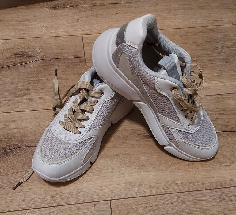 Buty sneakersy Graceland białe nowe r.36