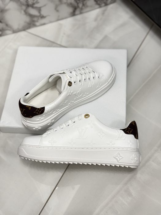 Sneakersy Louis Vuitton White Leather