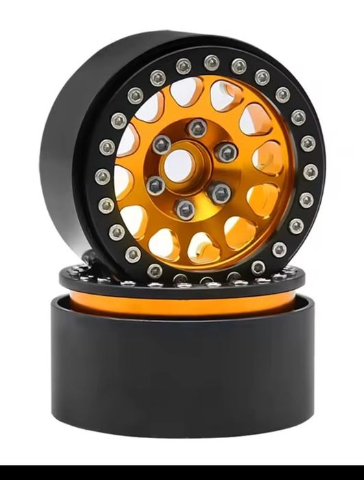 1.9" 4 aluminiowe felgi beadlock do modelu rc 1:10 hex 12mm TRX SCX