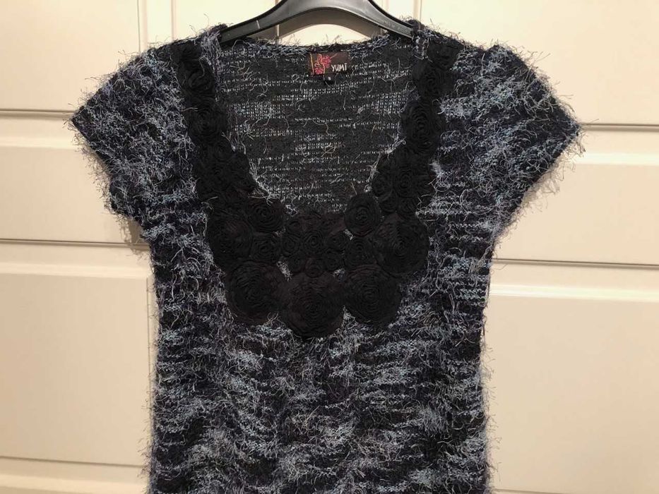 vestido em malha mesclado muito original marca YUMI  tamanho M