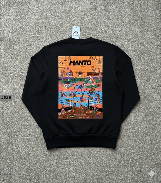 Черная Кофта МАНТО » Новый Свитшот MANTO Gym » XS S M L XL