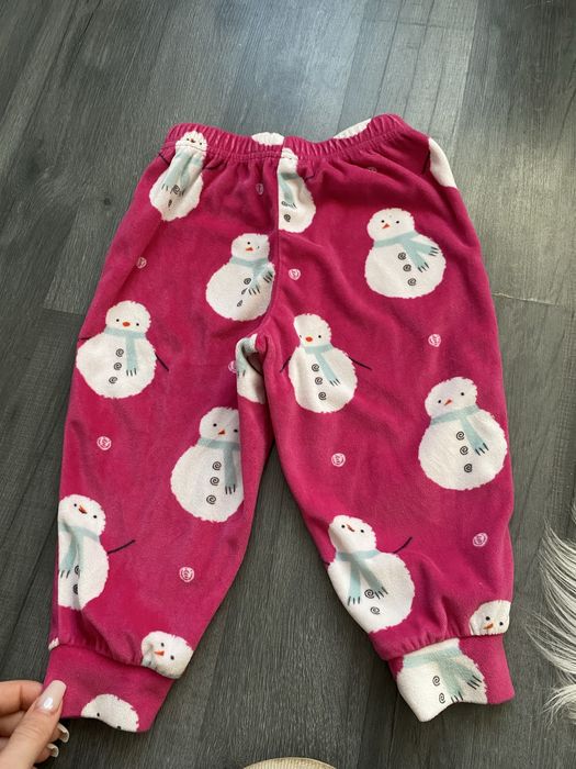 TU 12-18 miesięcy 1-1,5 roku 80-86 cm komplet spodnie + bluza bałwany