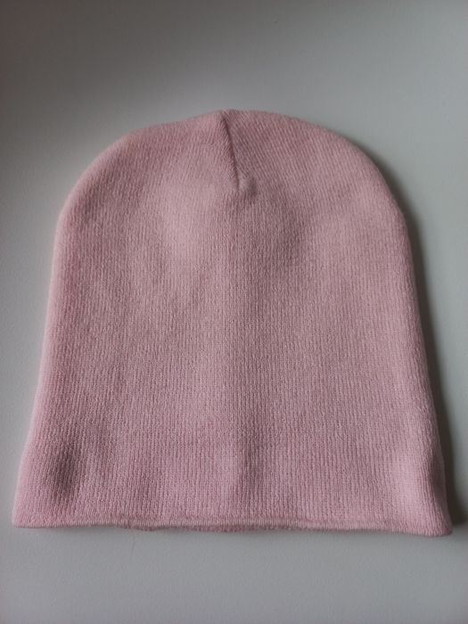Yeah Bunny czapka beanie z napisem pudrowy róż