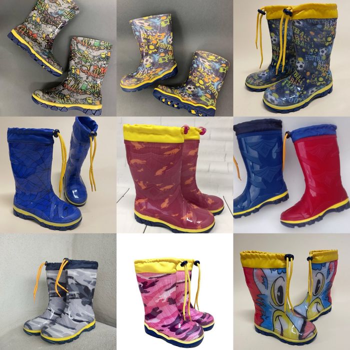 Детские резыновые сапоги , резинові гумові чоботи дитячі