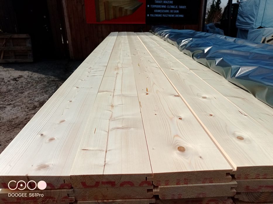 Stropopodloga świerk skandynawski deska tarasowa Szalowka podbitka