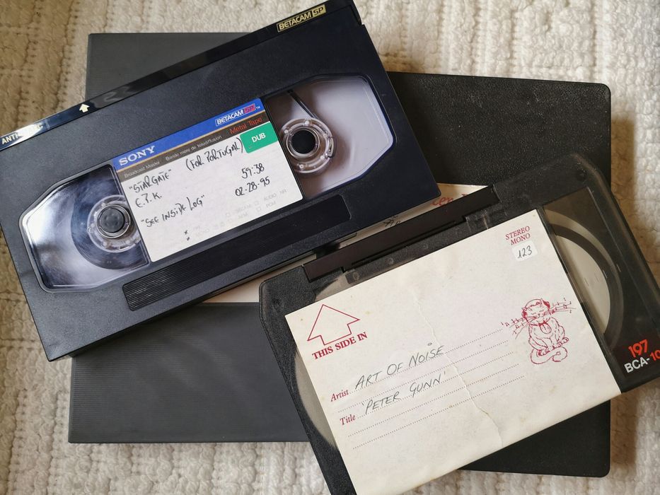 cassetes - Sony BetacamSP, BCA-10 - Stargate e Art of noise (ou troco)