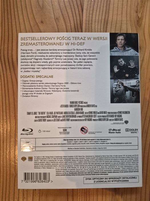 Ścigany blu ray NOWY premium collection