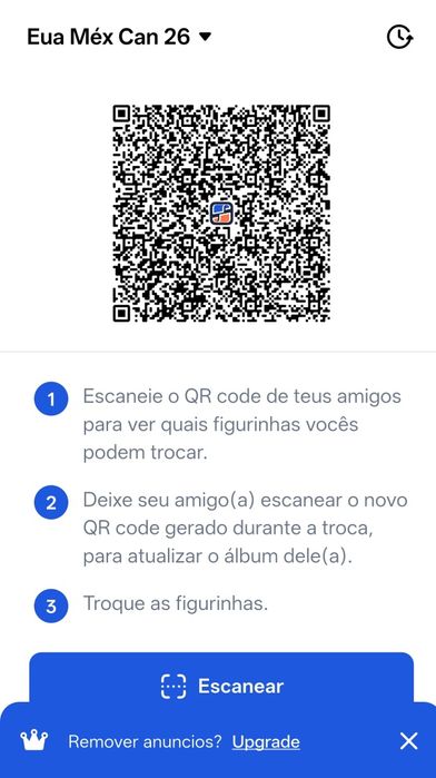 Trocar cromos do Mundial 2026