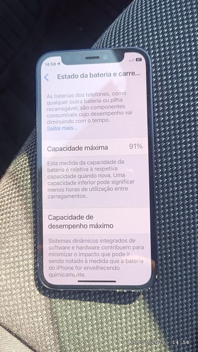 iPhone 12 mini 128g todo de origem 91% bateria