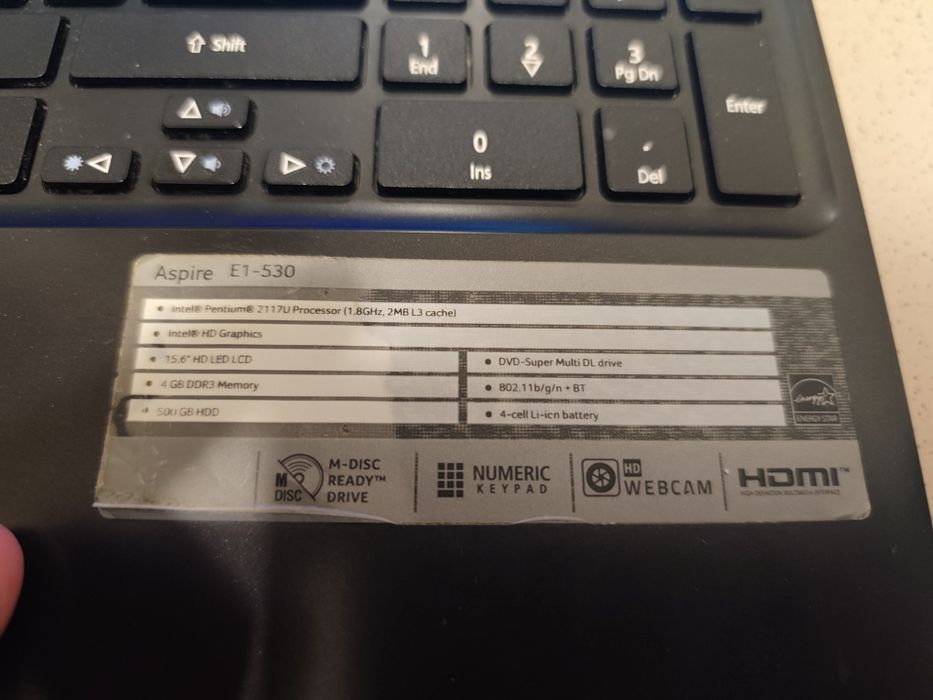 Laptop Acer aspire E1-530 używany sprawny