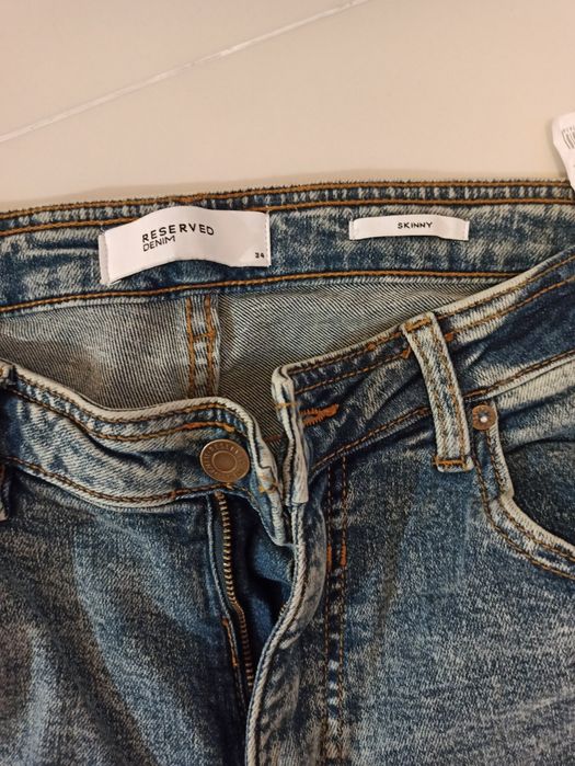 Jeansy skinny męskie RESERVED