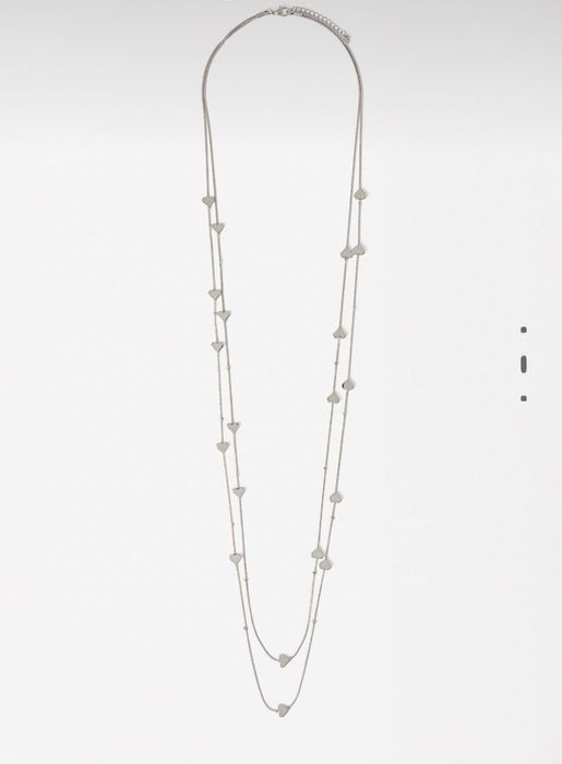 Colar duplo corações -Parfois