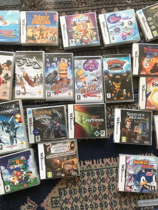 Jogos Nintendo DS e Playstationa vulso