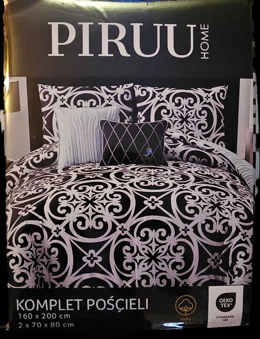 Komplet pościeli 160x200 +2x 70cm, bawełna satynowa TEX 100, 120g/m2