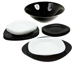 (Срочно!) Сервиз Luminarc Carine Black/White из 19 предметов (N1491)